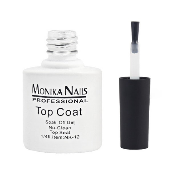 15 ml Soak Off UV Gel Polish No Wipe Top Coat Glansfinish och långvarig Soak Off UV Gel Polish