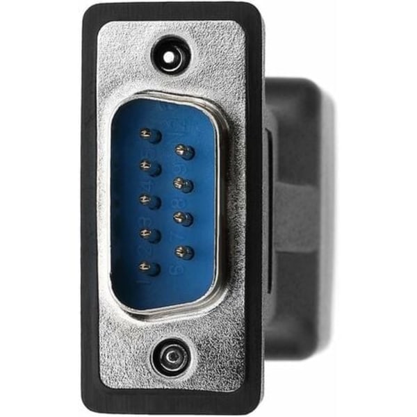 TS-RJ45 til RS232, Seriel Port DB9 9-Pin Han til Hun RJ45 Cat5e/6 Ethernet/LAN Adapterforlænger (hanhoved)