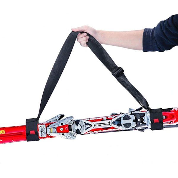 2 stk. Skiholder Justerbar Skulderstropp Skirem