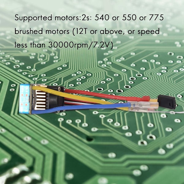 TS-480a Harjattu ESC Yksimoottori Jäähdytyspuhaltimella Vedenkestävä 2-4s 3 Tilaa 5v/3a Bec Rc Autoihin