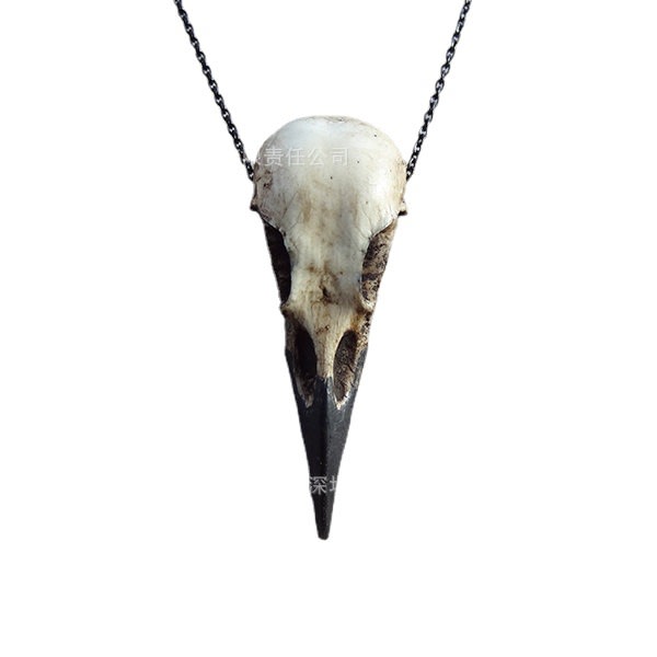 XINXU Bone Jewelry Raven Skull Halsband Skull (1st)