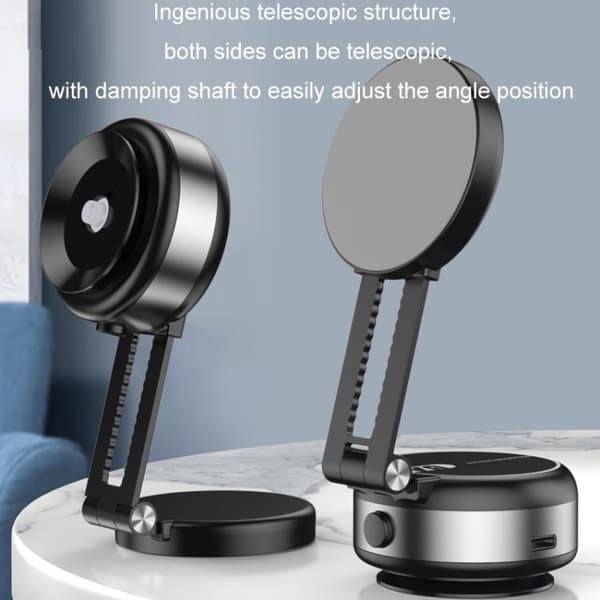 TS-Magnetisk mobilholder med sugekop og teleskopfunktion