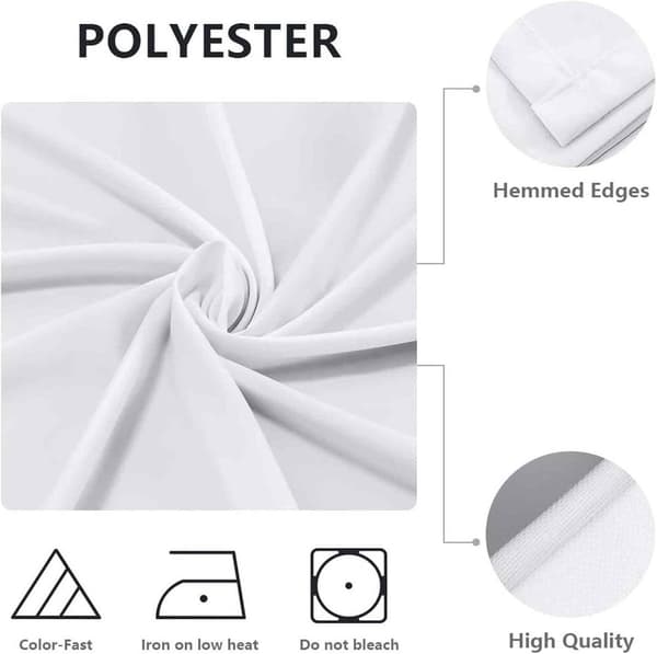 Rund duk, elastisk kant, vaskbar polyester, 3D trekorntrykk, for spisebord og piknik, mørkt tre, 100 cm