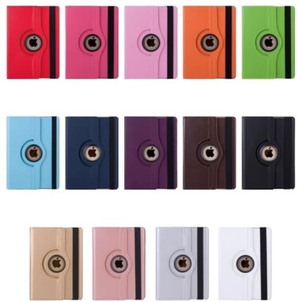 Luksus tablet-etui - egnet til iPad Pro 4. og 5. generation - 12,9 tommer - 360-graders roterende bogetui - Sort