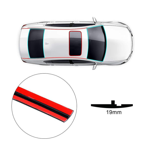 Bil Vindruta Väder Gummitätning Auto Framruta List
