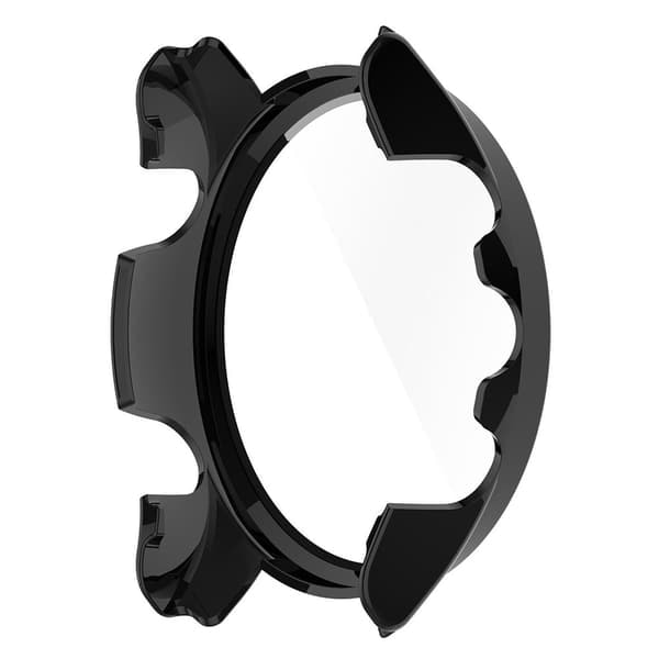 TS-Skyddsfodral med härdat glas skärmskydd för Garmin Forerunner 255s - Svart