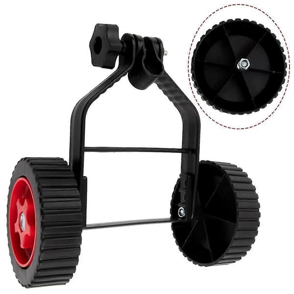 Lawn Mower Wheel Universal Lawn Mower Adjustable Support Wheel Set Trimmer Auxiliary Wheel