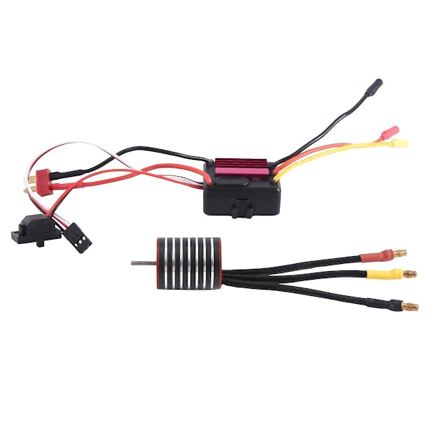 TS-Vanntett 2430 7200kv Børsteløs Motor Med 30a Esc Combo Sett For 1/8 1/10 1/12 Rc Crawler Bil Lastebil