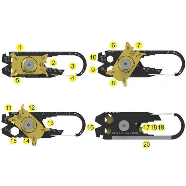 20-in-1 Monitoimityökalu / Multitool