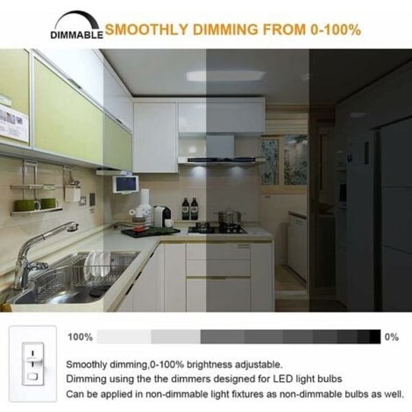 TS-LED 30W R7s 118mm Dimbar Lampa J118 Dagsljus 6000K Projektor Dubbla Ändar Motsvarar 300W Halogenlampa för Hem, Vardagsrum, Balkong