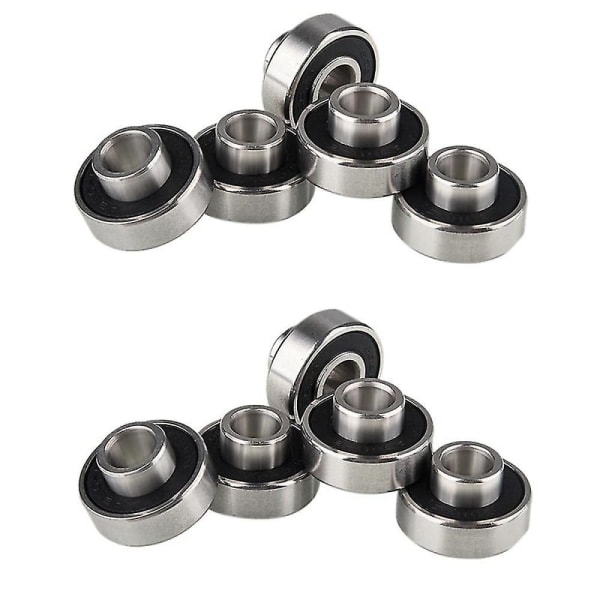 10 stk. 608-2rs Longboard Integrerede Lejer Skateboard Hjul Lejer Inline Rulleskøjte Lejer 8x2
