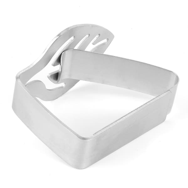 Thick Stainless Steel Tablecloth Clip Kitchen Tablecloth Clamp Non-slip Table Clip (Leaf) 0.1