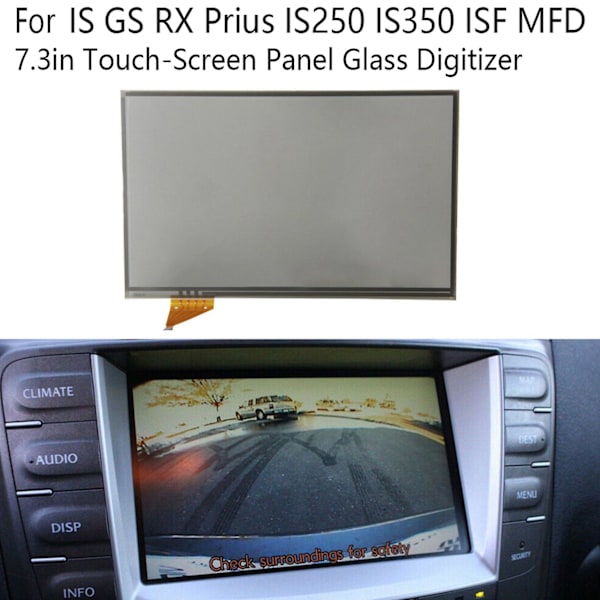 TS-7.3in Touchscreen Panel Glas Digitizer För Is Gs Rx Prius Is250 Is350 Isf Mfd Radio Navigation