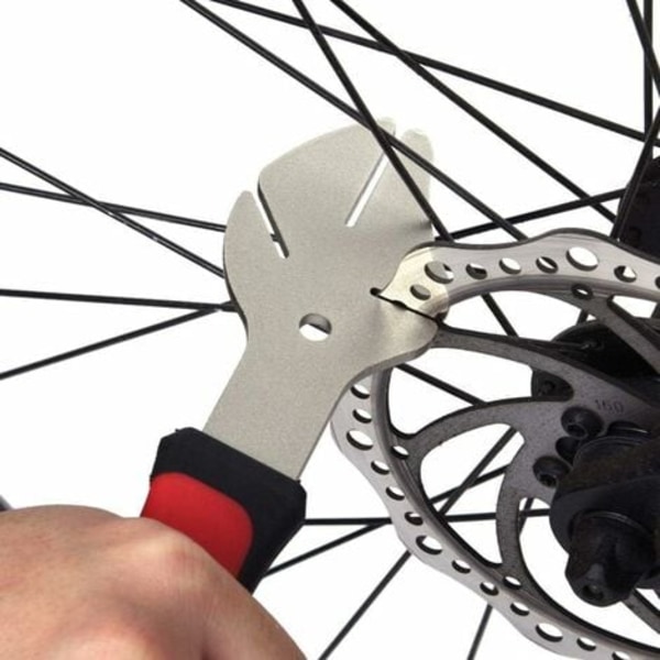TS-Bremseskive Retningsværktøj, Cykel Skive Retningsværktøj i Rustfrit Stål med Skridsikkert Håndtag