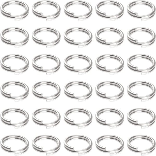 100 stk 10 mm Dobbel Løkke Mini Splitt Hoppringer Små Metallringer Koblinger for Smykker Halskjeder Armbånd Øredobber - Perfekt