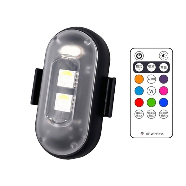 8 fargede LED-blinklys flylys 1 stk 1 stk-WELLNGS 1Pcs