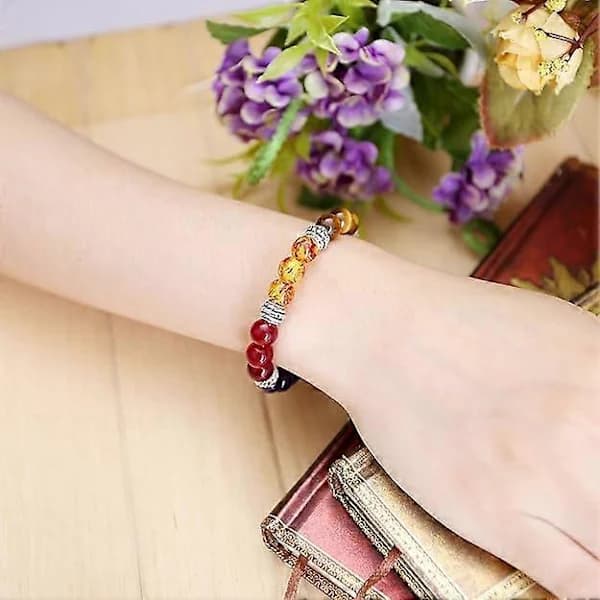 Kristall Edelsten Armbånd Kristall Perle Stretch Armbånd for Menn Kvinner (Stil 1)
