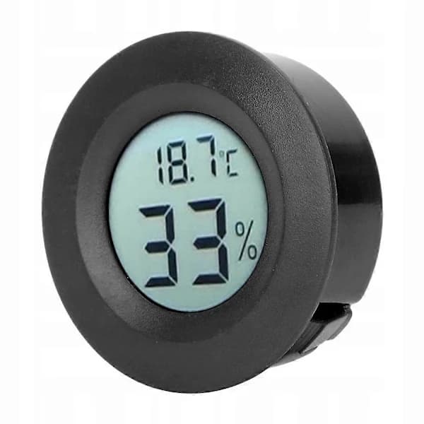 Trådløs Termometer Elektronisk Hygrometer Sort