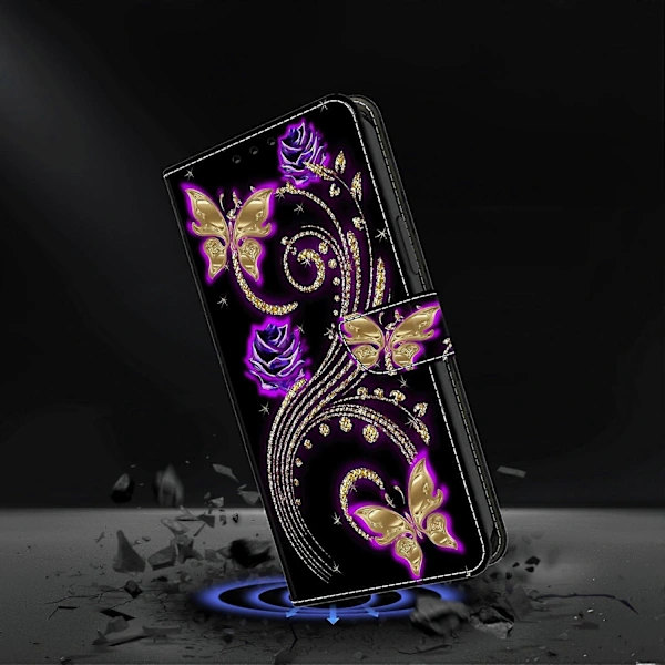 Case for iPhone 16 Pro Max 3D Pattern PU Leather Wallet Case with Stand