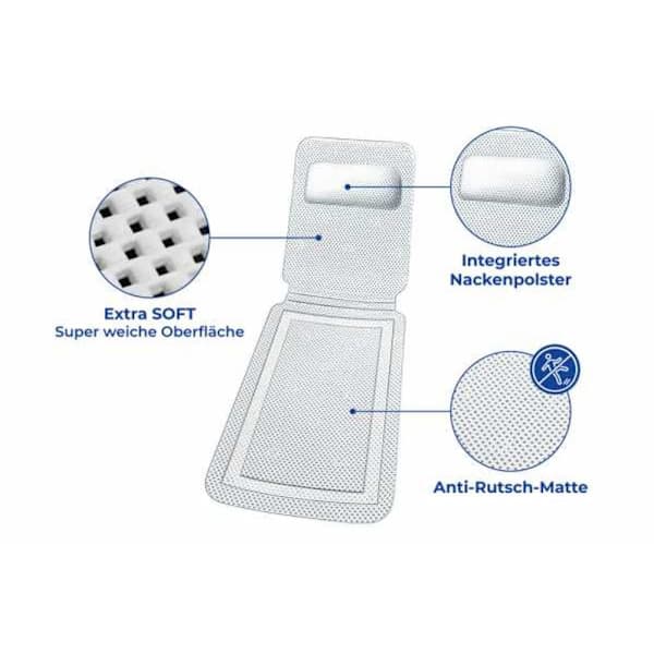 Badekarmatte for komfort i badekaret