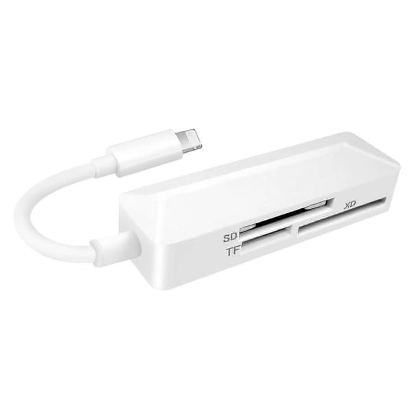 IOS 8-pin kortlæser Tfsd Xd 3-i-1 kortlæser til bærbar computer, telefon, tablet WG