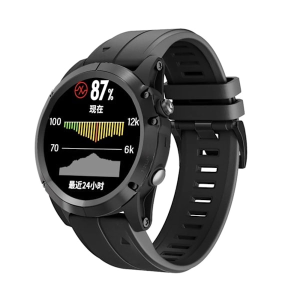 22mm 26mm Silikoniranneke Garmin Fenix ​​7X 7 Pro Solar/6X 6 Sapphire 5 5X Plus 3 3HR/Epix QuickFit -kelloon 1:1 Virallinen Band style3 Armé...