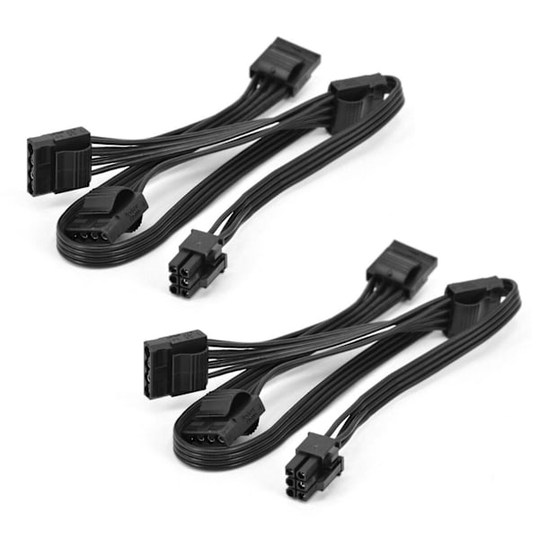 TS-2x Ide 4pin Modulaarinen Virtalähdekaapeli Rm1000x Rm550x 650x 750x 850x 6pin - 4 Ide Kaapeli