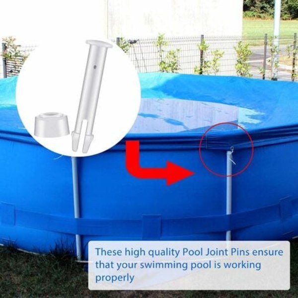 TS- 24-pack poolstift - 6 cm - Med lock - Pooltillbehör