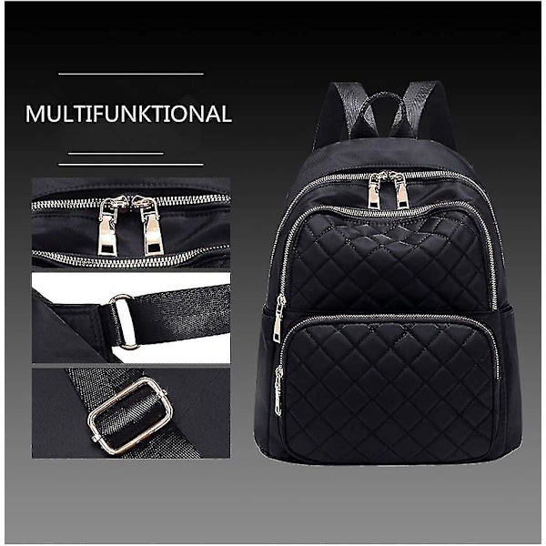 Backpack Women Elegant Ladies Small Backpack Women Waterproof Mini Black Backpack