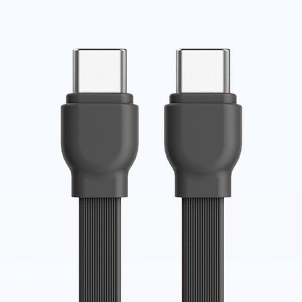 TS-Dudao Powerbank 10000mAh 22,5W USB-C USB-C-kaapelilla - Harmaa