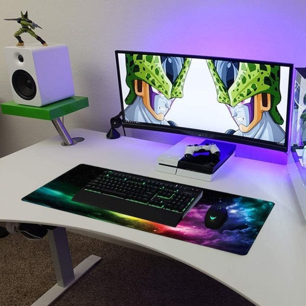 Gaming musematte, XXL Stor musematte 900x400mm, Datatastatur
