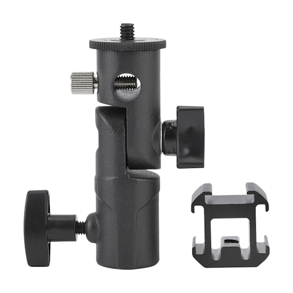 Svingbar Tri Hot Shoe Mount Adapter Blitzlys Stativholder Beslag E-Mount Støtte