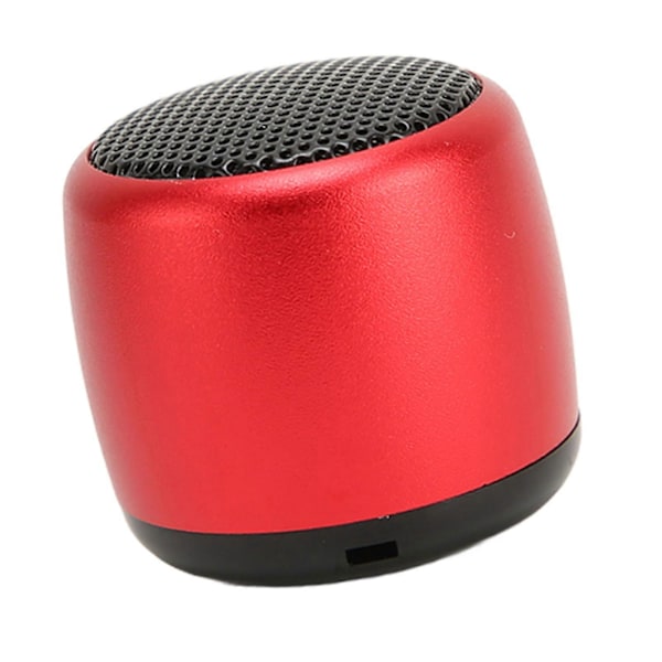 Mini Bluetooth-kaiutin Raskaat Bassot USB Latautuva Metalli Kannettava Langaton Kaiutin Puhelimelle Tablet-tietokoneelle PC Punainen