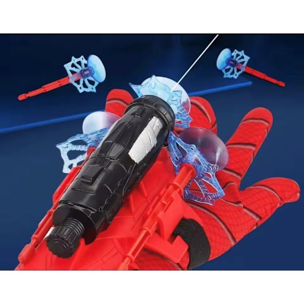 Spiderman Web Shooter - Skjuter ut sugkoppar för barn Red Röd