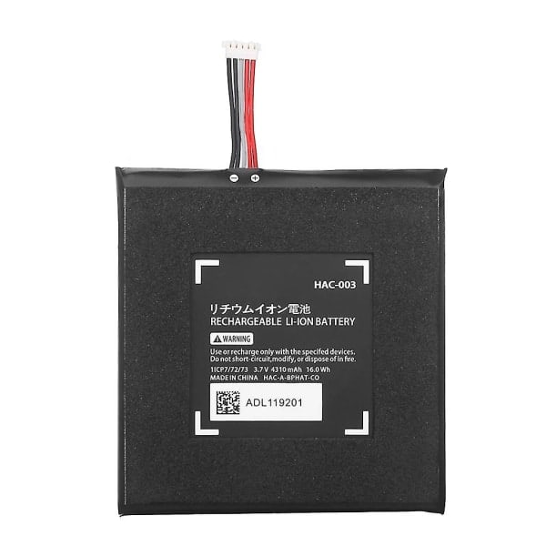 3,7V 4310mAh Hac 003 batteri för Switch spelkonsol Hac-003 Li-ion laddningsbara batterier med reparationsverktygssats
