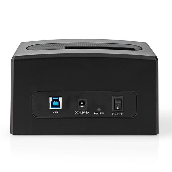 TS-Dockingstasjon for 2,5- og 3,5-tommers harddisker med USB-tilkobling