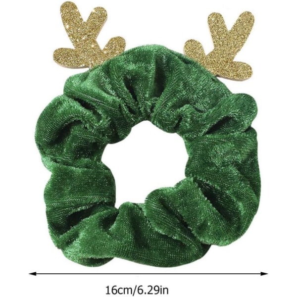 Christmas Hair Scrunchies Bomullshårband (3st)