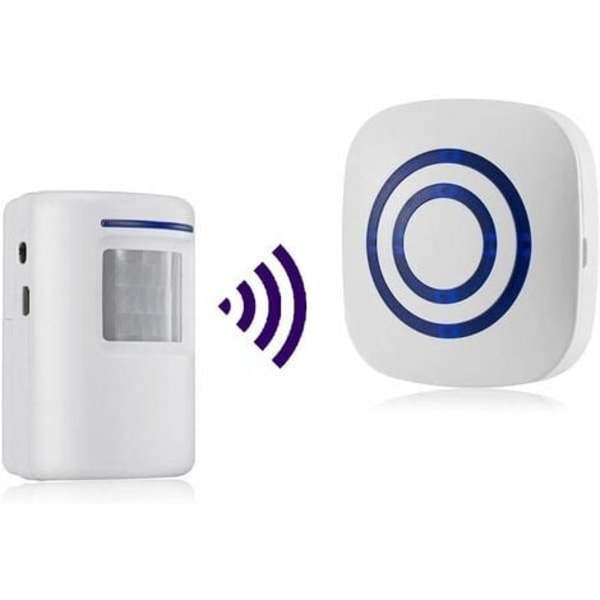 TS-Rörelsedetektor Alarm, Siren Rörelsedetektorer Infraröd-Sensor Trådlöst PIR Set Rörelsedetektor Infraröd Detektor