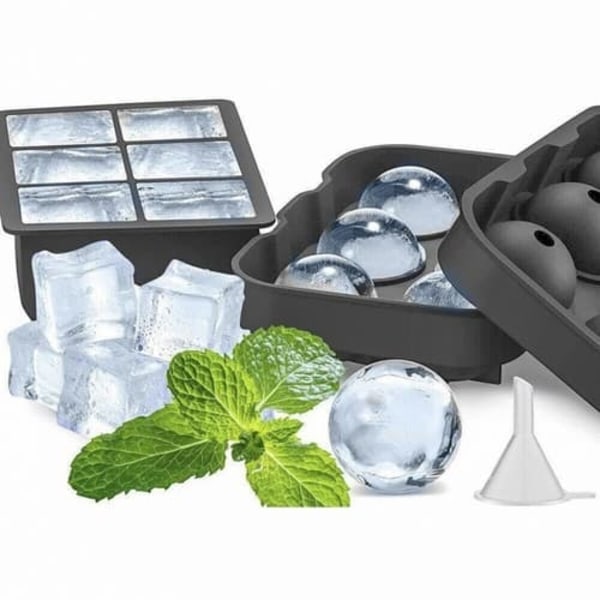 Ice Mold Balls & Cubes / Ice Cube Tray / Ice Tray - 2-in-1