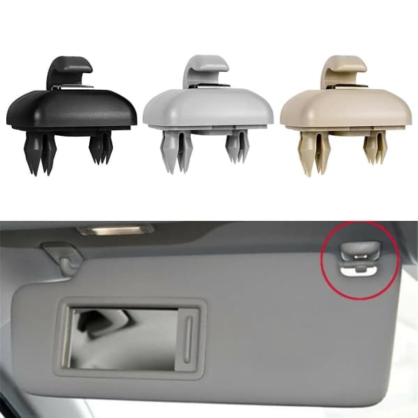 2 Pcs Sun Visor Clips Fine Workmanship High Reliability Abs Inner Sun Visor Clamp Holder 8u0857562a 8e0857562 For A3 A4l A5 A6l A7 Q5 Q3