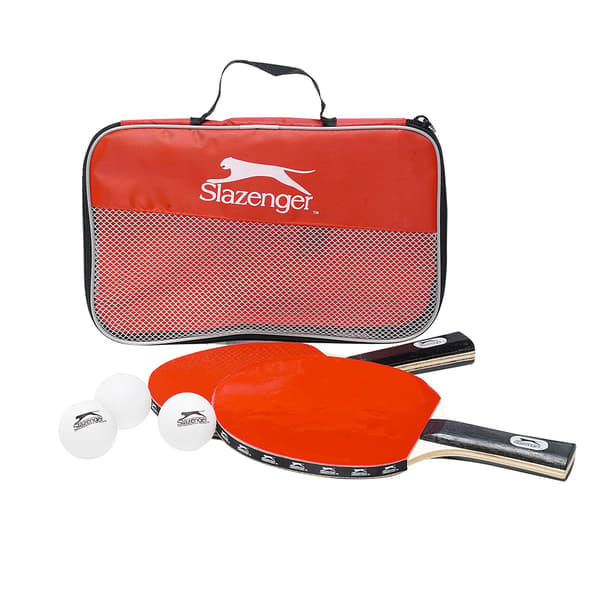 TS-Slazenger Bordtennisracket / Pingisrack 2-pakning i praktisk veske