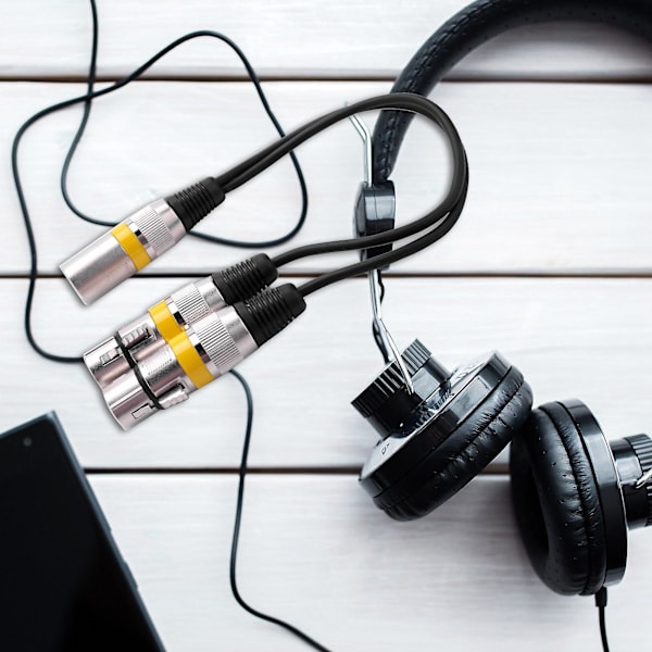 30 cm 3-benet XLR Han til 2 XLR Hun Y Splitter Aud