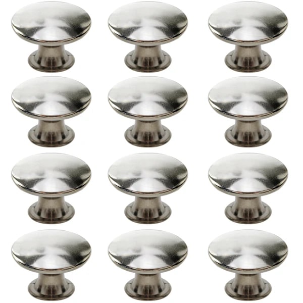 Cabinet Handle Drawer Handle with Screws 12-pack Silver Silver Silver