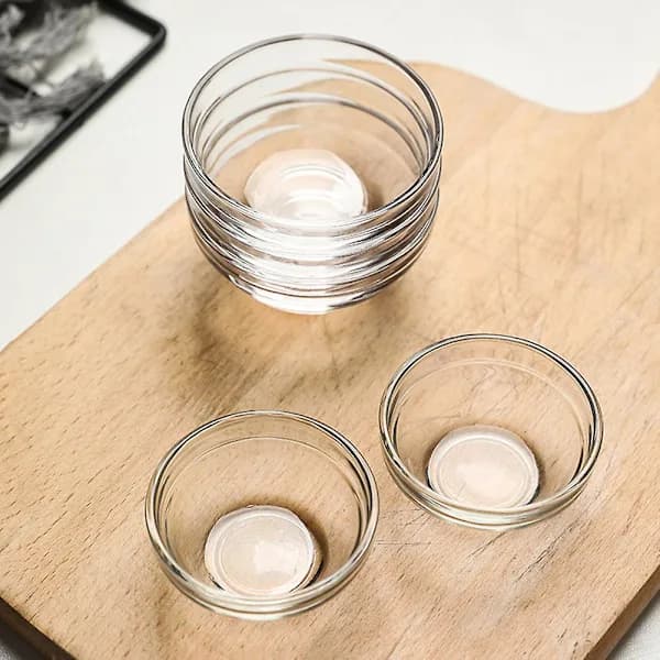 Mini Glasskåle BPA-fri Blyfri Klare Puddingforme til Café 7.5cm