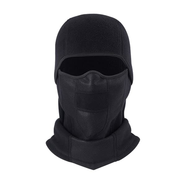 TS-Balaclava / Tuulisuojattu fleecehiihtomaski - Musta