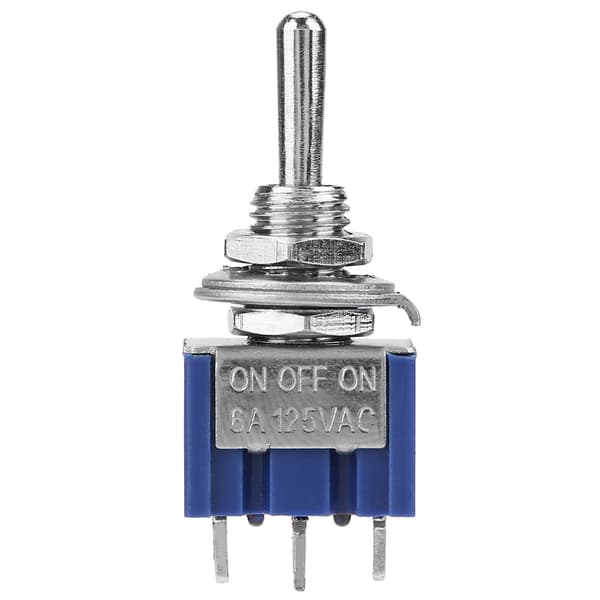 10 pcs Mini Toggle Switch ON OFF ON SPDT 3 Positions 3 Pin 6mm 6A 125VAC