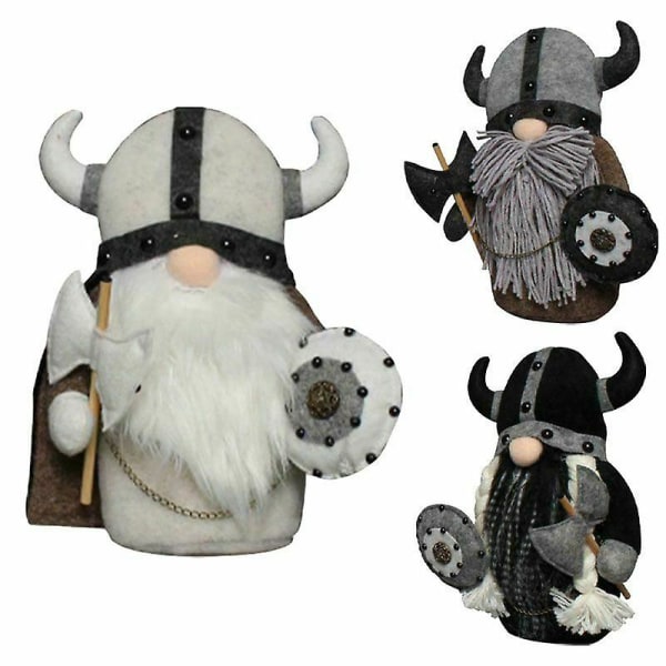 Viking Gnome Plyschleksaker Skandinaviska Tomte Elf Decorations Dwarf Swedi 3pcs set