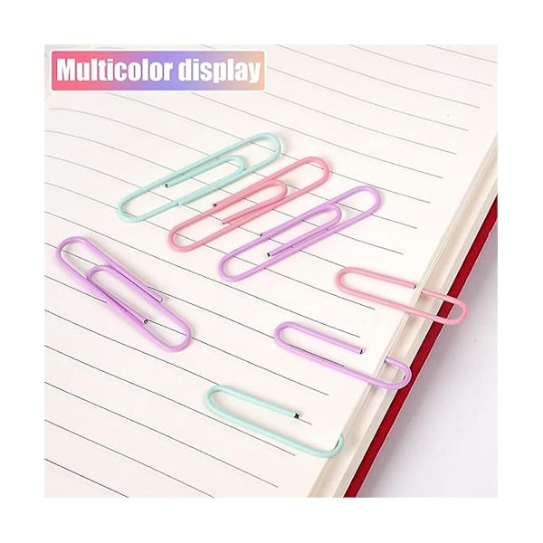 TS-600 Papirclips Macaron Farve Palindrom Dataklassificering Med 50mm Papirclips Dataklassificering