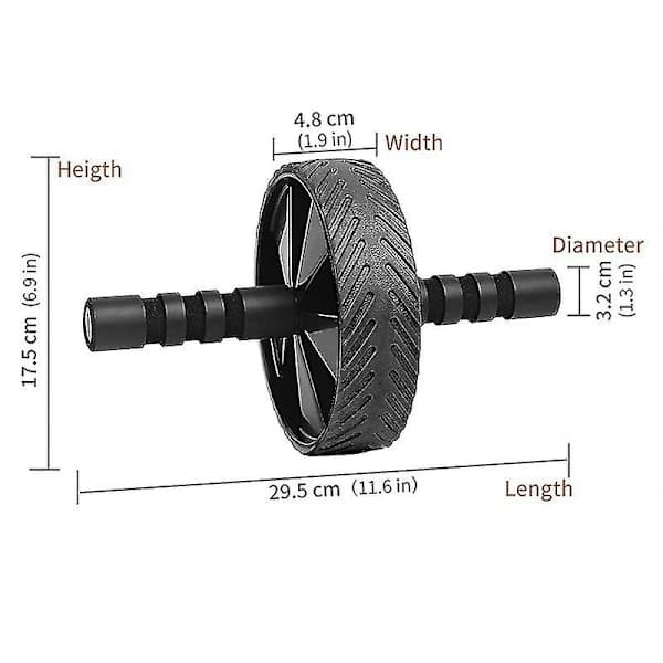 Mavehjul, Unisex Voksen, Sort, One Size