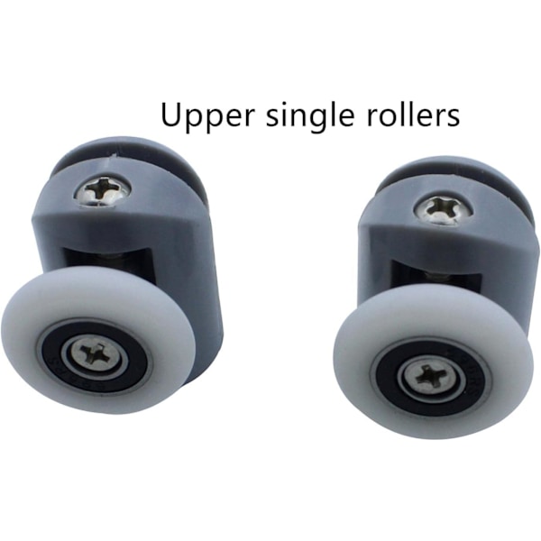 4-pack duschdörrrullar, duschglasrullar, 25 mm hjul för duschkabiner, reservdelar för duschväggar